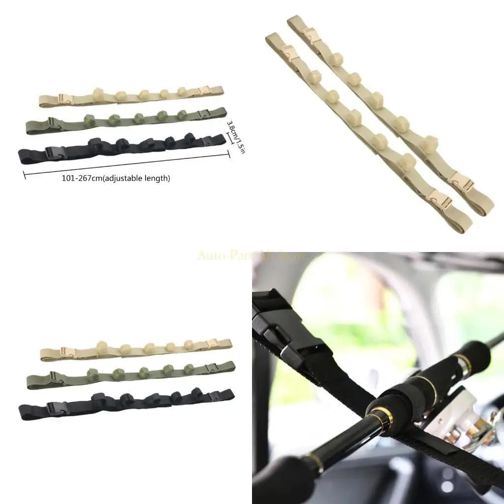 J0Ma comoda canna da pesca per auto Savervehicle SUV Asta a bordo cinghia canna a bordo cinghia