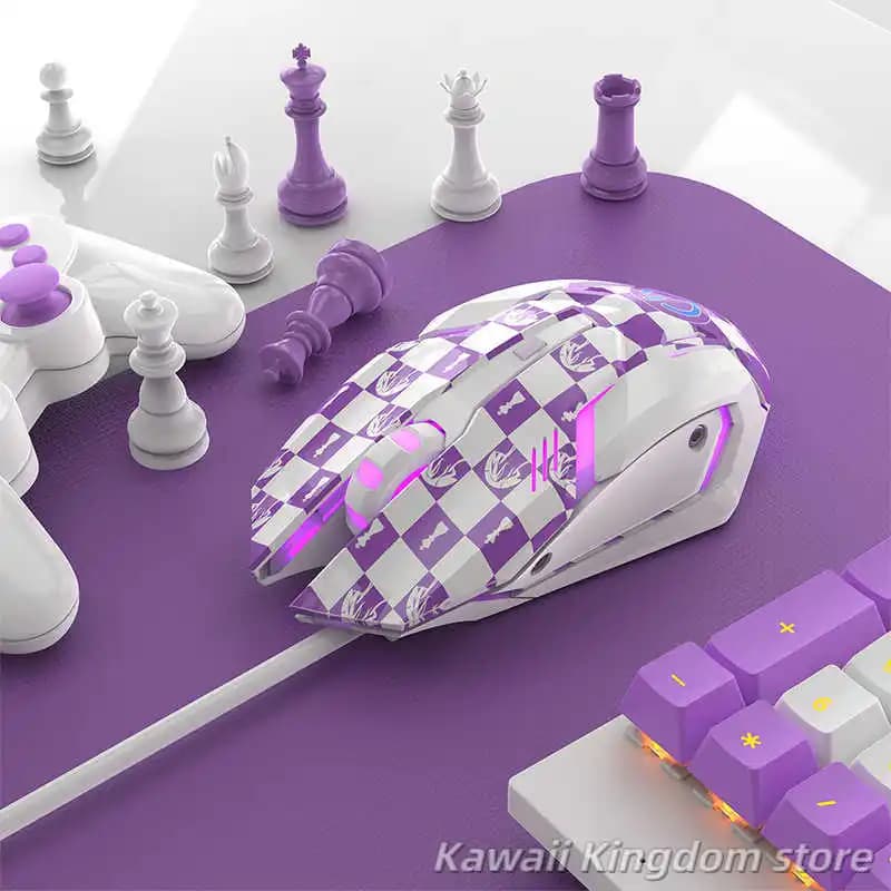 NO GAME NO LIFE Shiroe Stephanie Dola Anime Mouse wireless per computer Tablet Gaming Anime Figure Accessori per laptop Giocattolo
