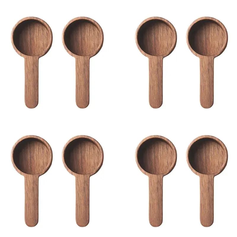 Wooden Measuring Spoon Set Kitchen Measuring Spoons Tea Coffee Scoop Sugar Spice Measure Spoon Measuring Tools,8 Pcs-AT64