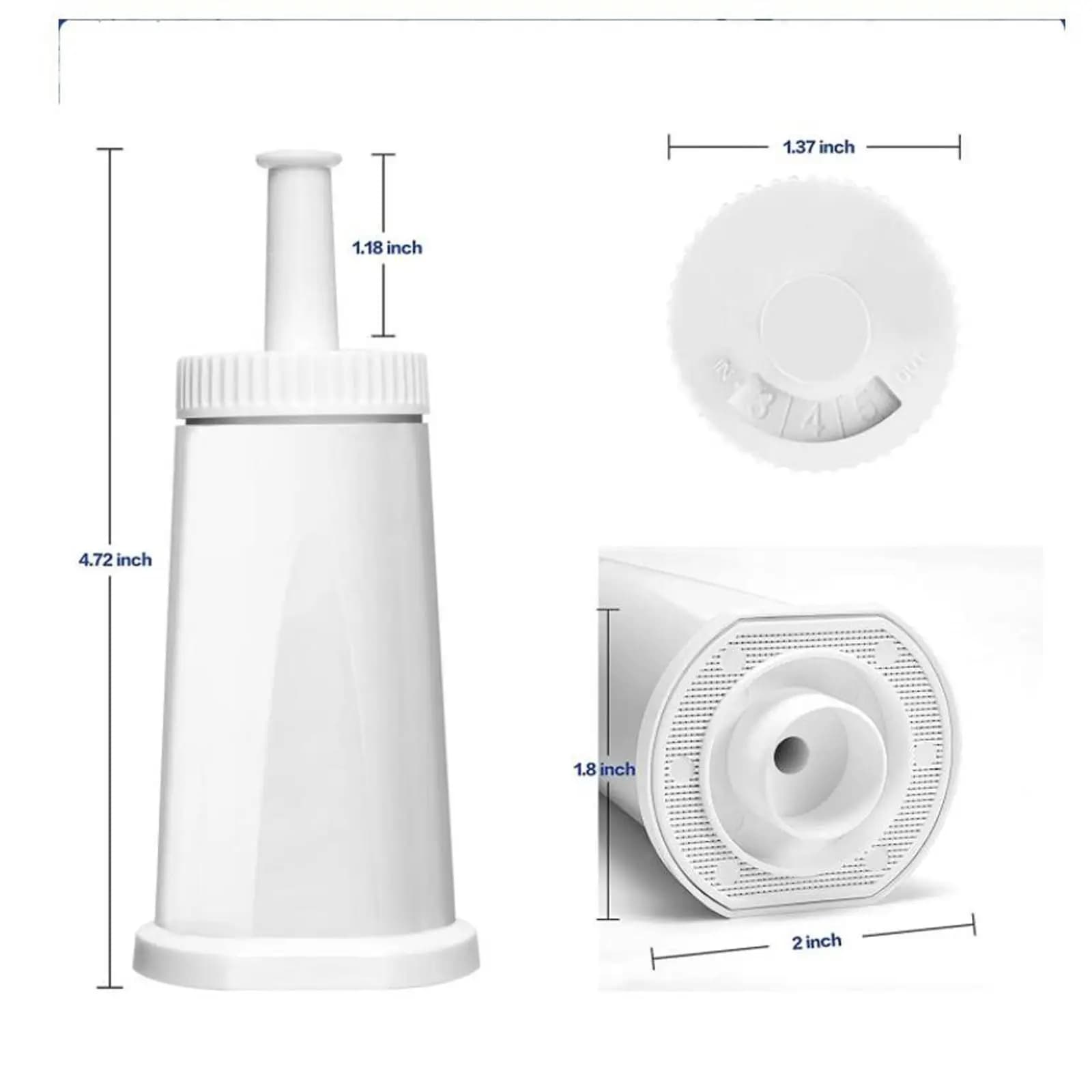 Coffee Filters V60 Monodose Style Water Filter for Breville Oracle Compatible Espresso Machine Replacement Parts