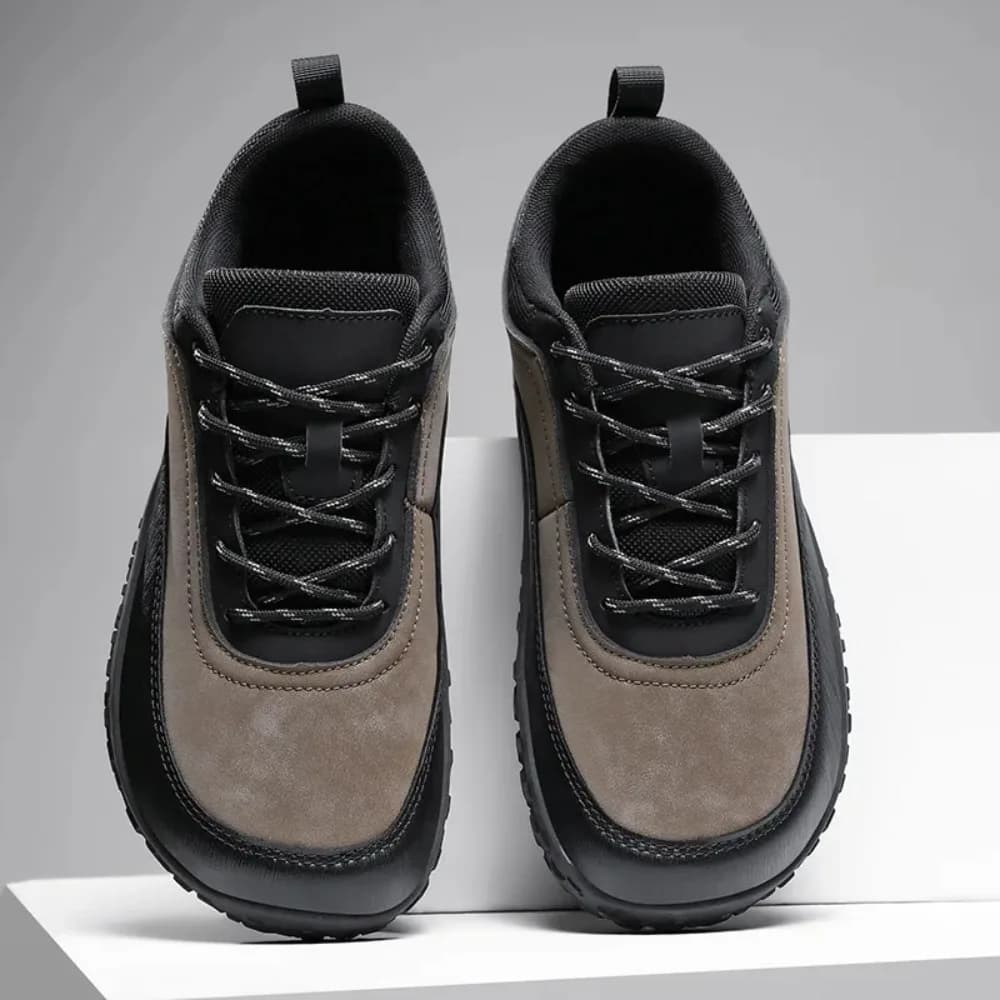 Scarpe da Uomo Basse con Lacci, Scarpe da Trekking per Coppie, Antiscivolo, Resistenti all'Usura, con Tacco Piatto, Traspiranti, in Pelle, Sneakers Casual da Uomo