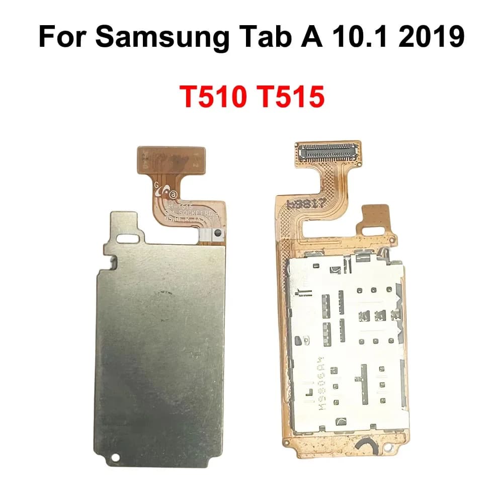 GEFENSI Per Samsung Galaxy Tab A 10.1 2019 T510 T515 Lettore di Schede Sim Vassoio Micro SD Supporto Della Scheda di Memoria Slot Cavo Della Flessione di Riparazione Par