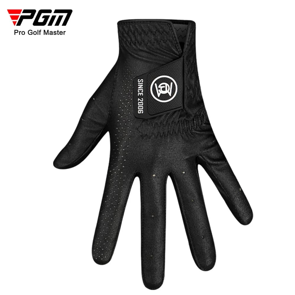 Guanti da golf da uomo PGM 1pc, guanto singolo per mano sinistra, in tessuto nano antiscivolo, traspirante, ST039