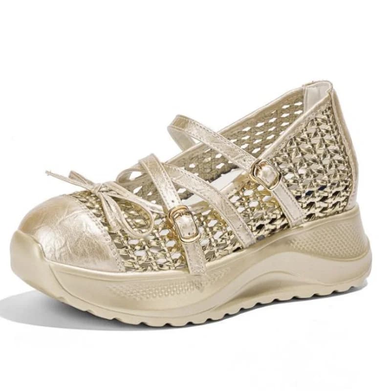 Women stylish versatile Fujin woven breathable comfort women's shoes summer new korean style casual fashion Walking shoe 34-40