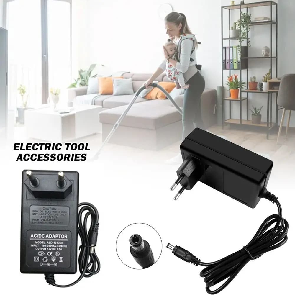Caricabatterie al Litio 21V con Spina US/EU/UK/AU, Adattatore per Utensili Elettrici 1A, Trasformatore Universale per Ricarica Rapida