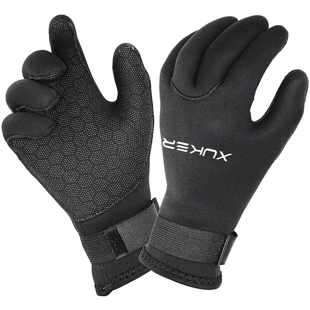 Guanti da sub in neoprene da 3 mm 5 mm per tenere al caldo per lo snorkeling, il surf, il kayak, il canoa, la pesca subacquea, lo sci, gli sport acquatici
