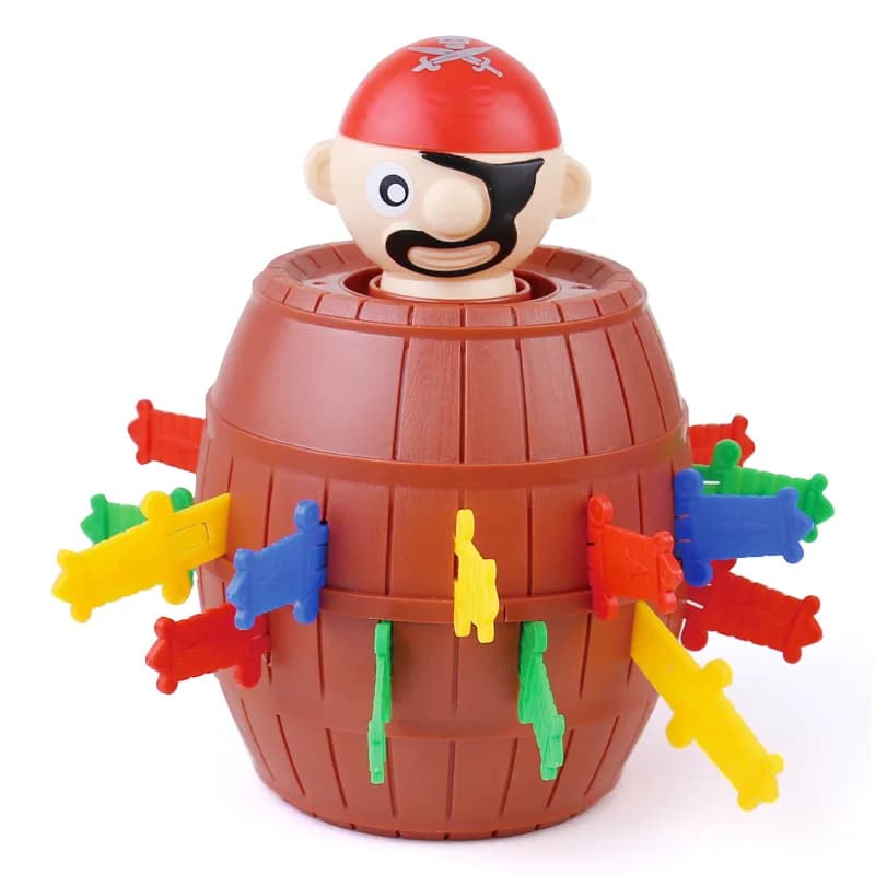 New Funny Pirate Barile Game, Lucky Game with Pirates, Bucket with Sword, Playful Family Toy, Kids Gift