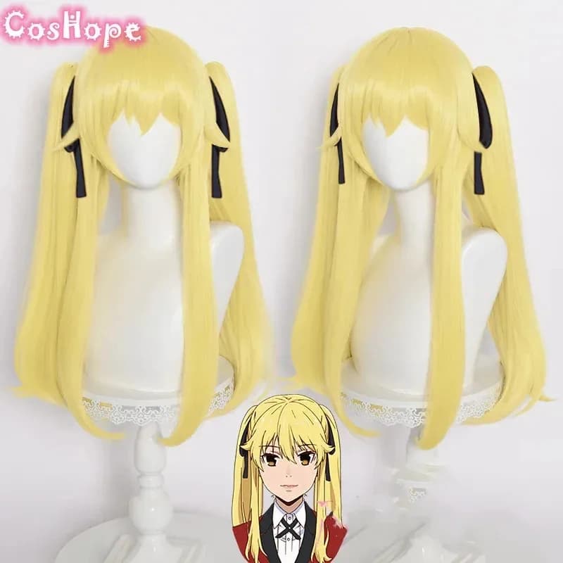 e,4;v'6\k/Mary 65cm Meari Saotome With Double Ponytails Light Yellow Wig Cosplay Heat Resistan5;g'8.n/3\