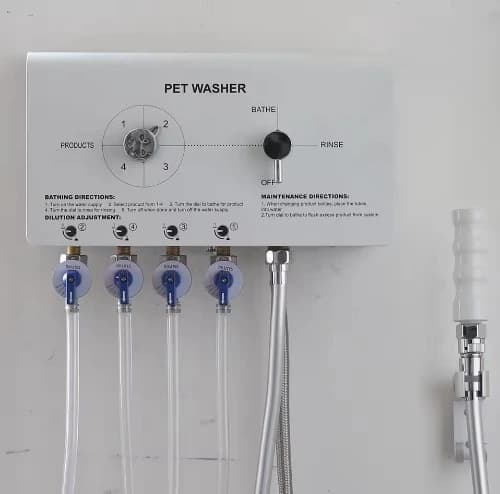 PW-102 Macchina Miscelatrice per Shampoo per Animali, Attrezzatura Multifunzionale per il Bagno dei Cani, Dispenser Automatico per Diluizione Shampoo