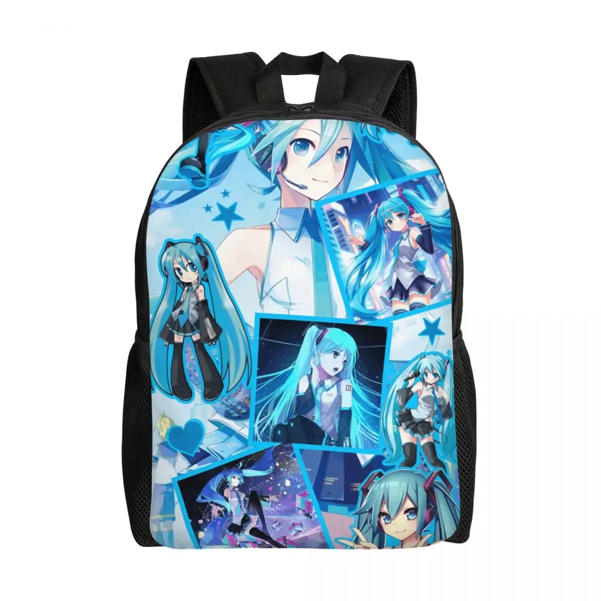 Zaino da Viaggio Personalizzato H-Hatsuned M-Mikus Manga Anime per Donne e Uomini, Borsa per Computer e Libri, Zaino per Studenti Universitari