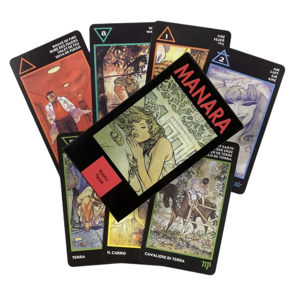 Manara Tarot Cards Divination Deck Edizione in versione inglese Gioco da tavolo Oracle per feste
