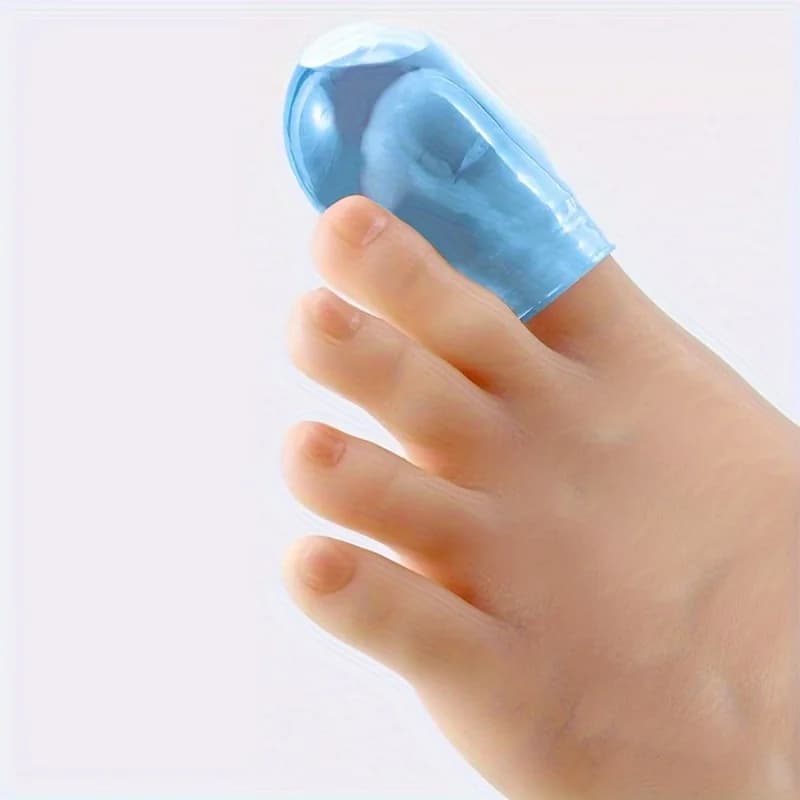 2 copriconci allungamento dita in silicone, protezioni per le dita dei piedi in silicone, copriconci lavabili e riutilizzabili, design flessibile per la protezione durante il bagno