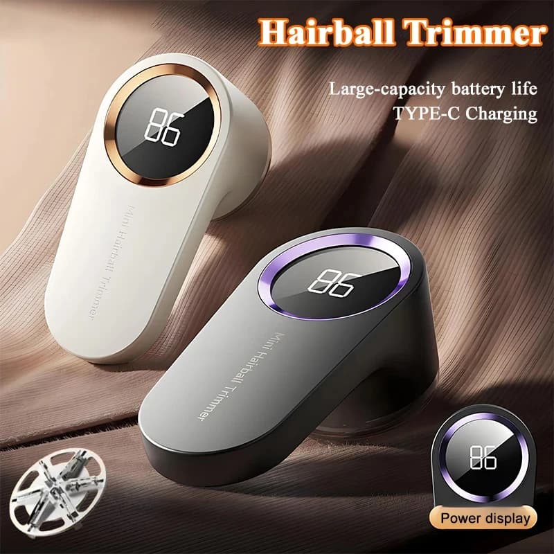 Levapelucchi per Abbigliamento LED Elettrico Digitale Pellet Fluff Remover USB Ricaricabile Fuzz Tessuto Rasoio Maglione 2026 Nuovo