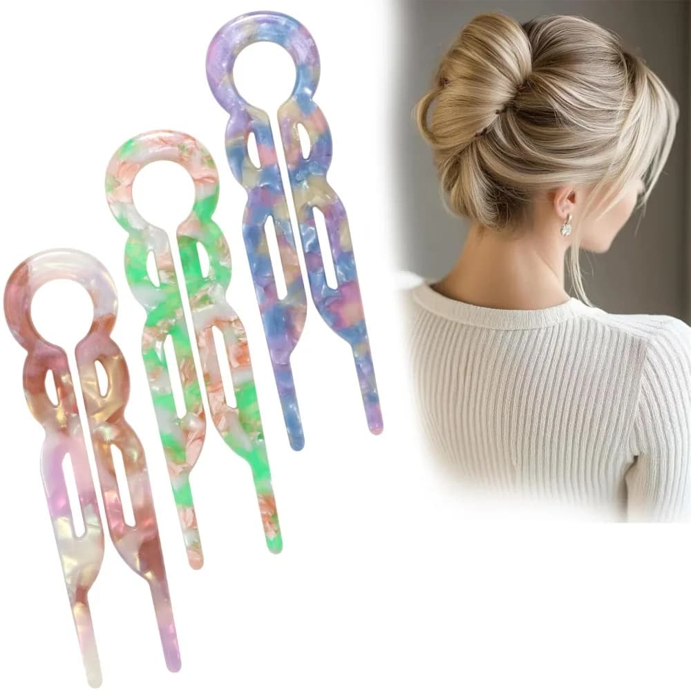 Forcine per capelli francesi Prestige, nuovi accessori per capelli, fermagli per capelli eleganti da donna, adatte a tutti i tipi di capelli (3PCS-I)