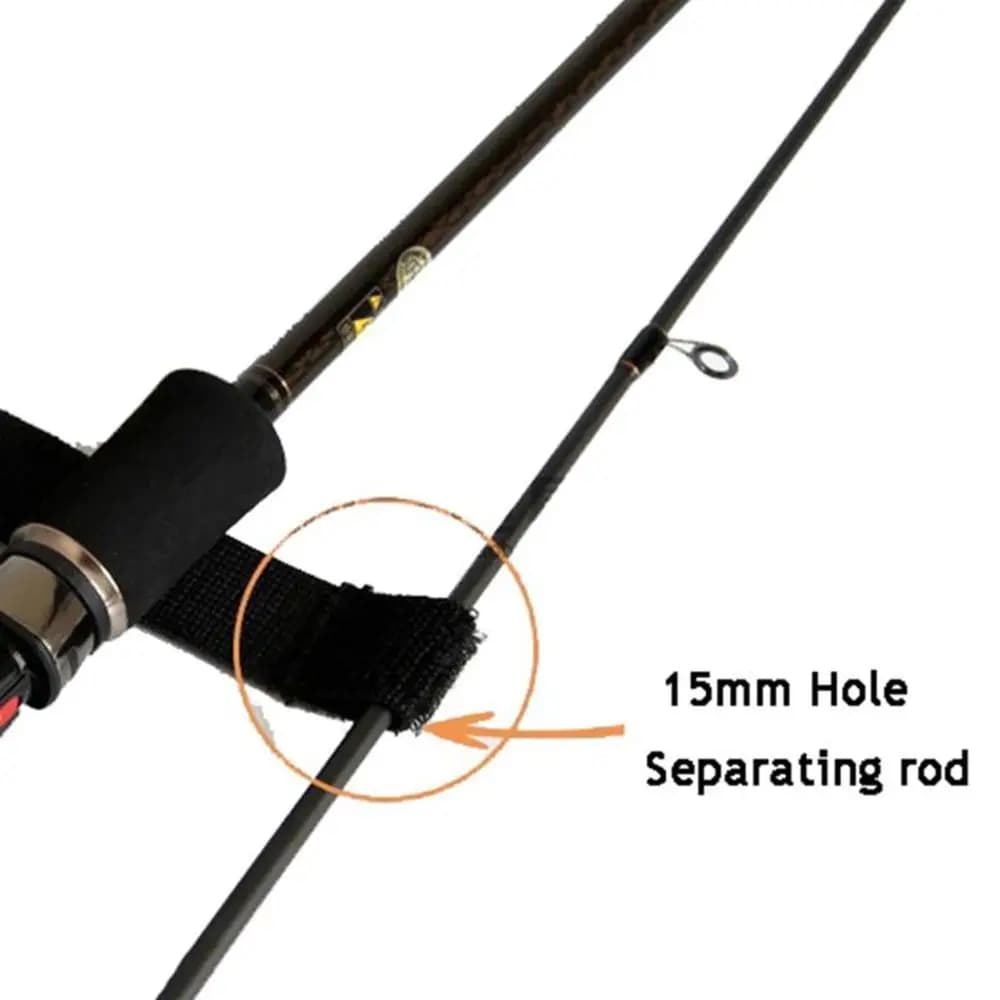 Cable Magic Suspenders Band Belt Elastic Protector+Tie Wrap Fishing Rod Strap Fish Pole Covers Protective Sleeve
