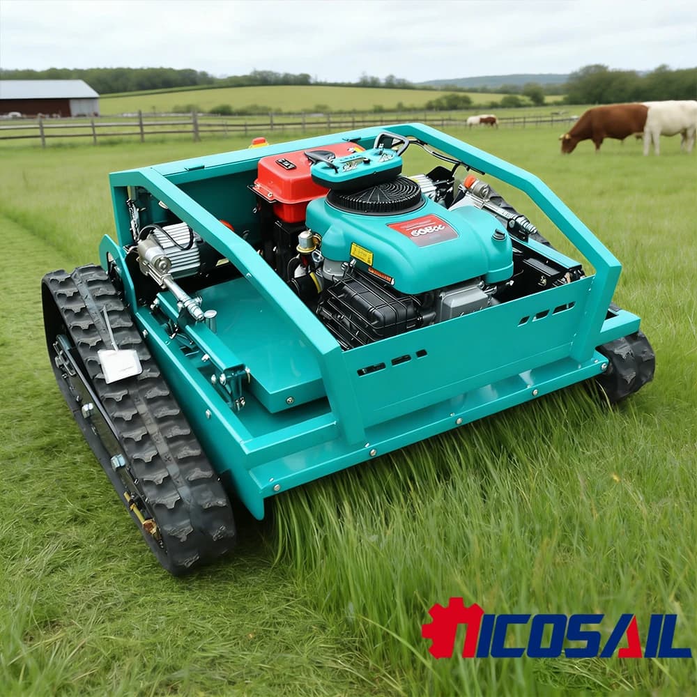 Euro 5 Kubota tosaerba diesel a binario piccolo per pasticcini da giardino utilizzando mini diserbo