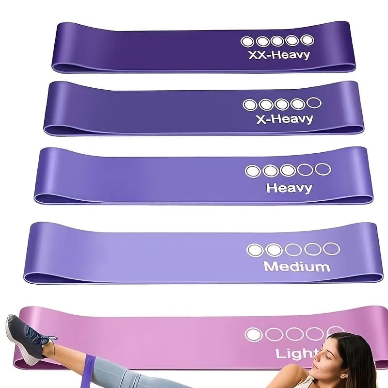 1 Set of 5 Yoga Resistance Bands, Suitable for Strength Training, Body Shaping, and Functional Training