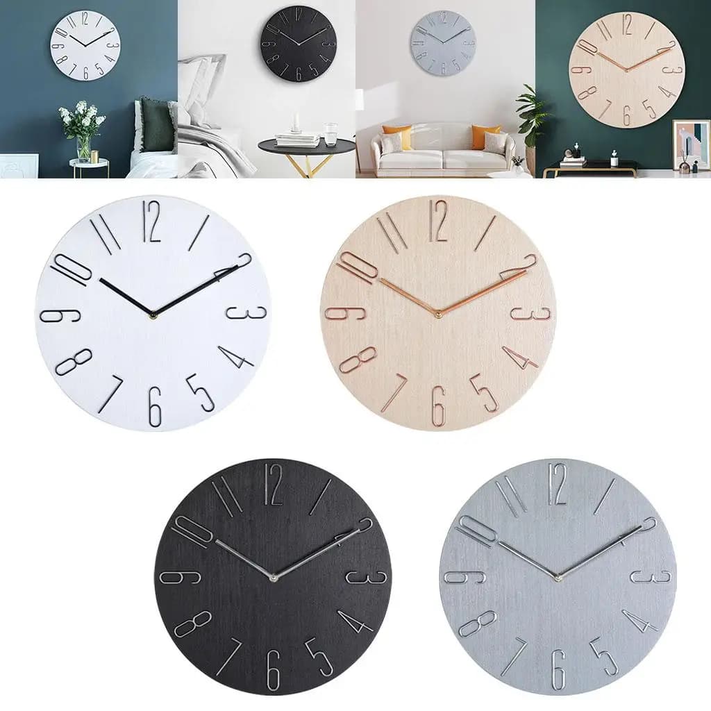Wall clock Elegant living room Bedroom 12''' furniture for office