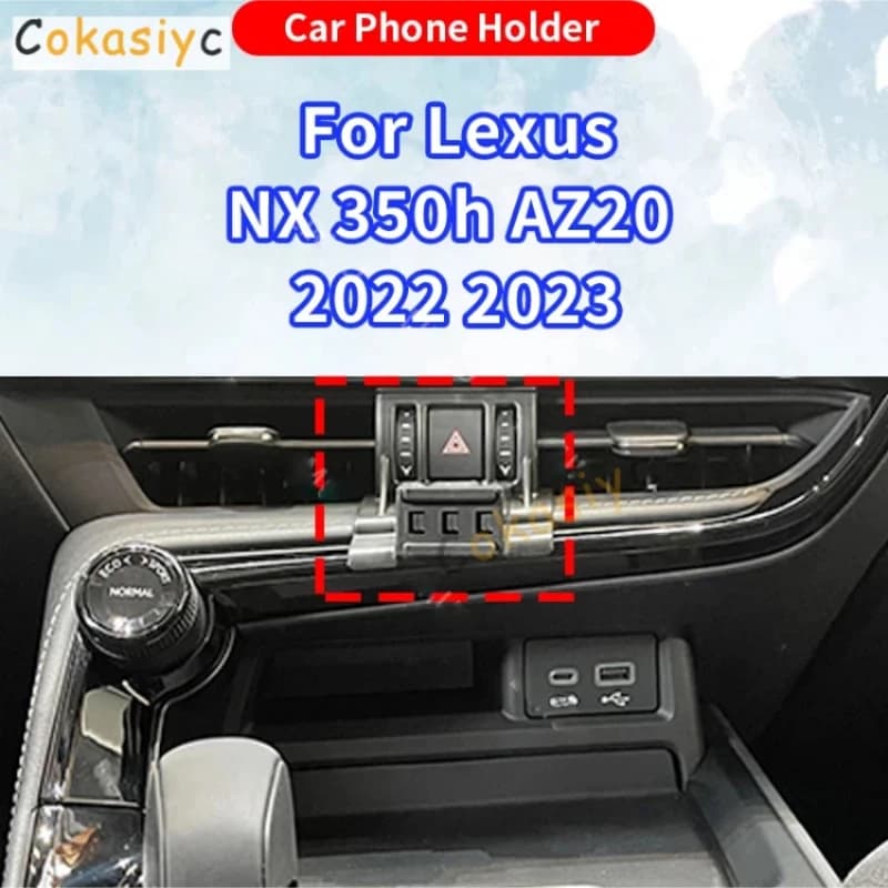 For Lexus NX NX350h AZ20 2022 2023 Gravity Wireless Charging Bracket Special base Car Phone Holder Auto Accessories