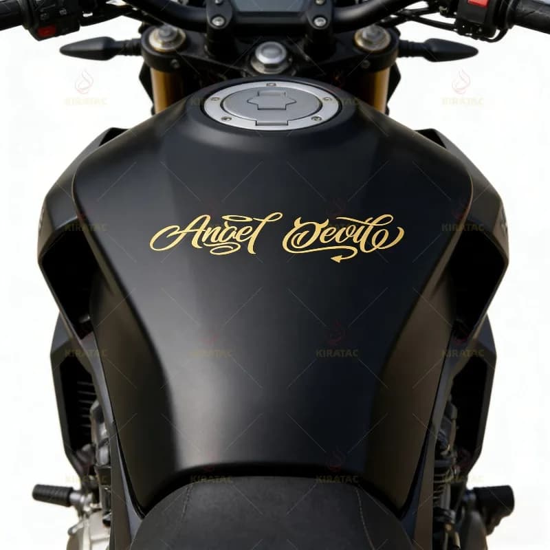 2 Pezzi Adesivi in Vinile Impermeabili con Motivo Angelo per Casco Moto, Carenatura, Scooter, Finestrino Auto, Bagagliaio, Decorazione Carrozzeria