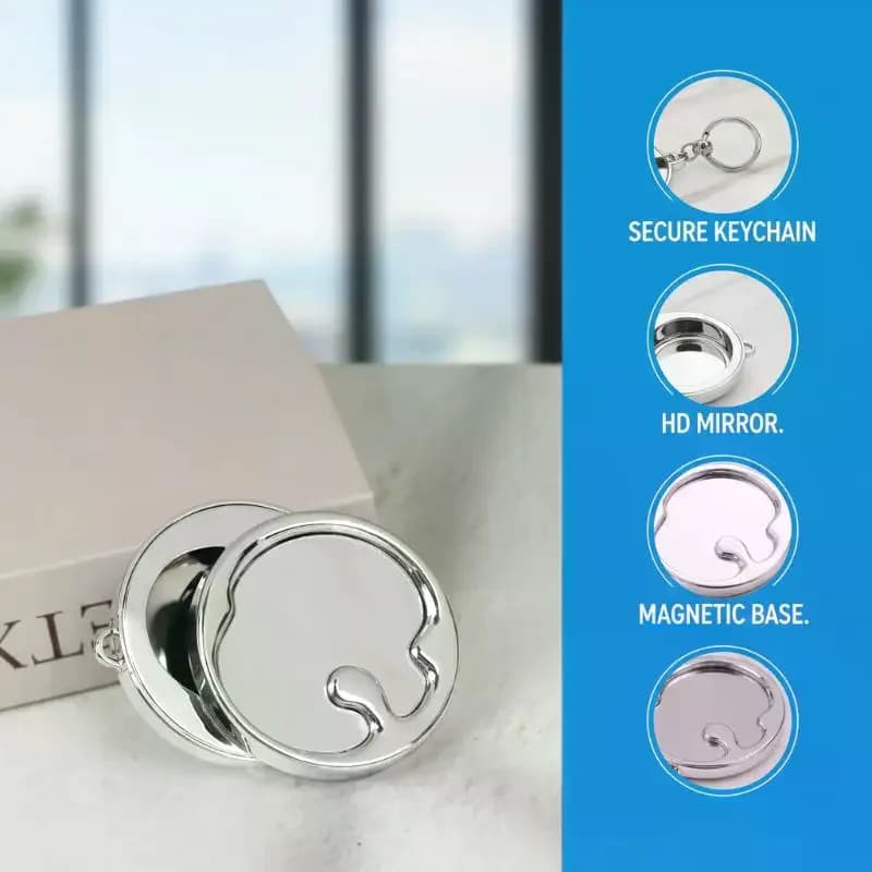 Empty Eyeshadow Box Replacement - Round Single Grid Magnetic Plate for Eyeshadow Distribution & Lipstick Sample Storage
