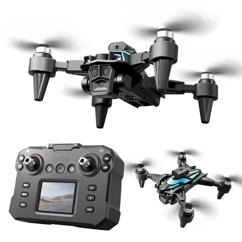 New RC Brushless LCD Screen Drone 8K HD Camera Brushless Motor Avoidance Folding Square Dron RC Toy Kids Gifts