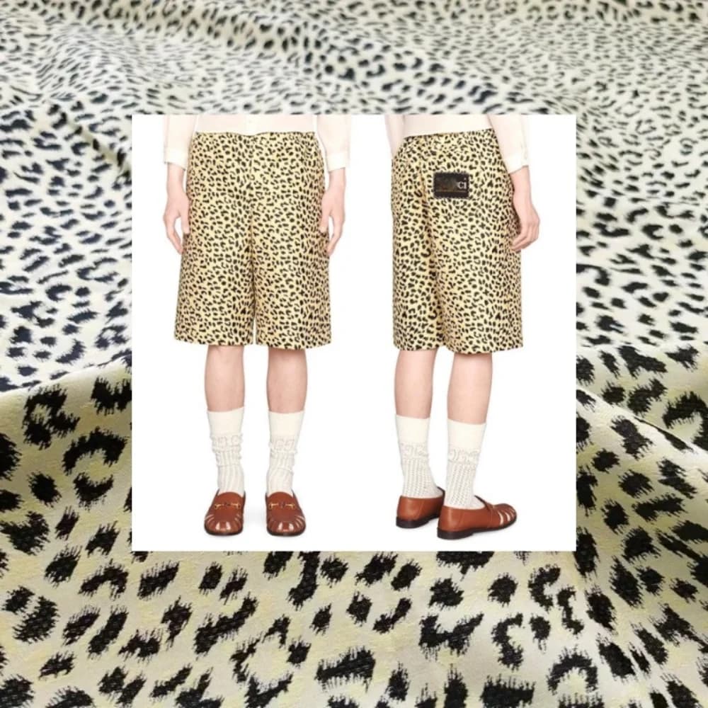 Brocade Jacquard Fabric Show Haute Couture Leopard Print Yarn Dyed Trench Coat Clothing Diy Sew by the Yard