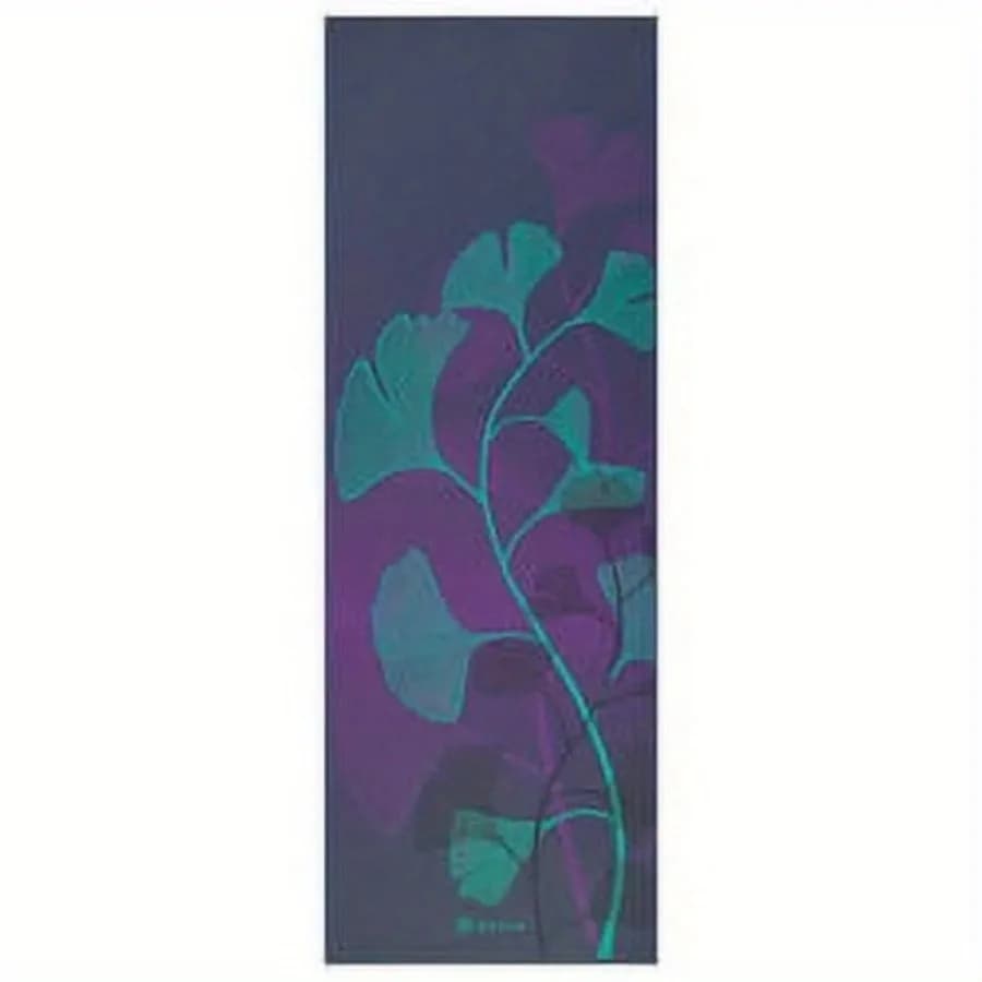 6 mm premium printed yoga mat, anti-slip exercise mat for practice at home and in the studio, extra TPE fitness mat with shoulder strap