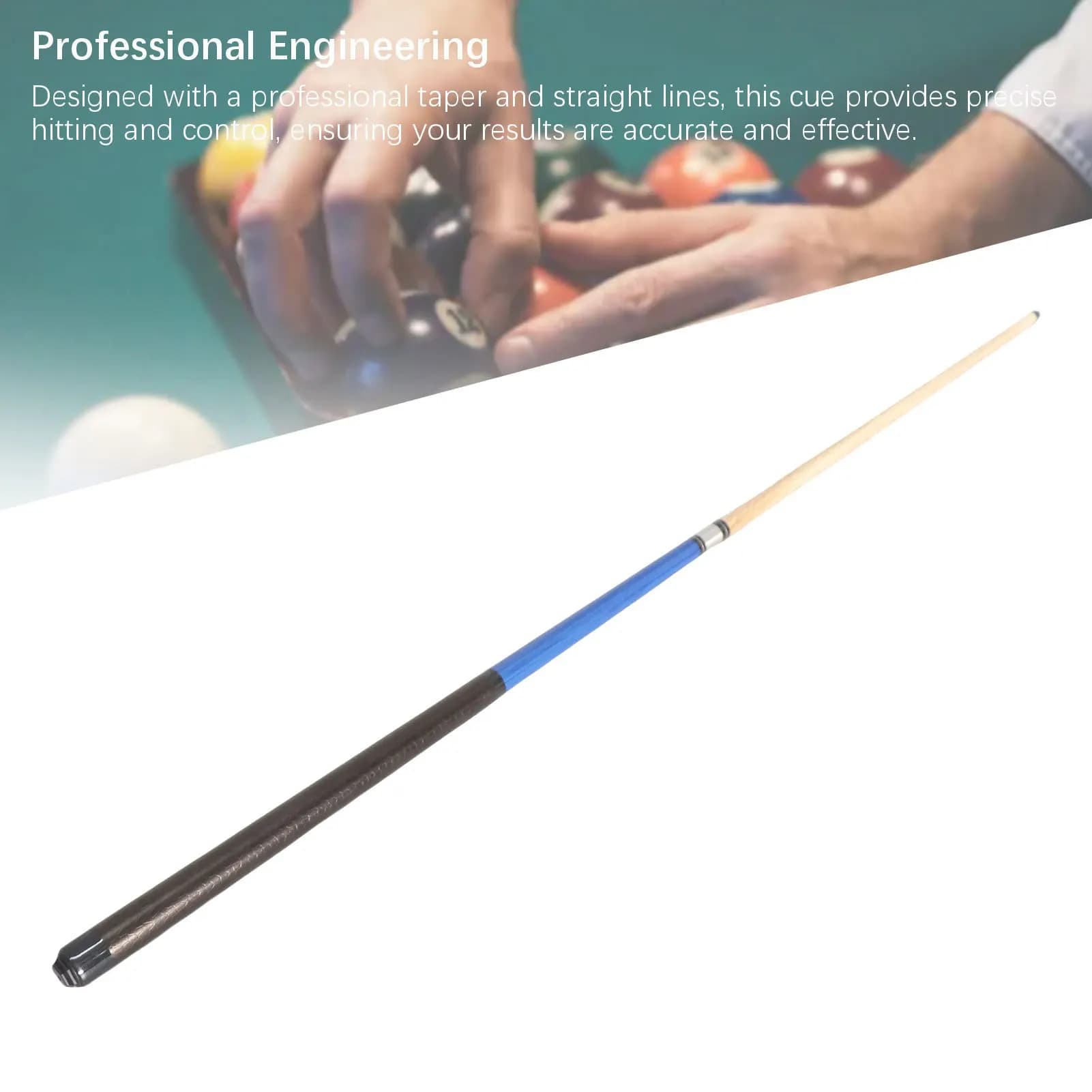 Break Cue Stick Jump Break Cue 14mm Tip White Ash Wood Enhance Hitting Control Comfortable Grip 3 Piece Billiard Pool Cue Stick