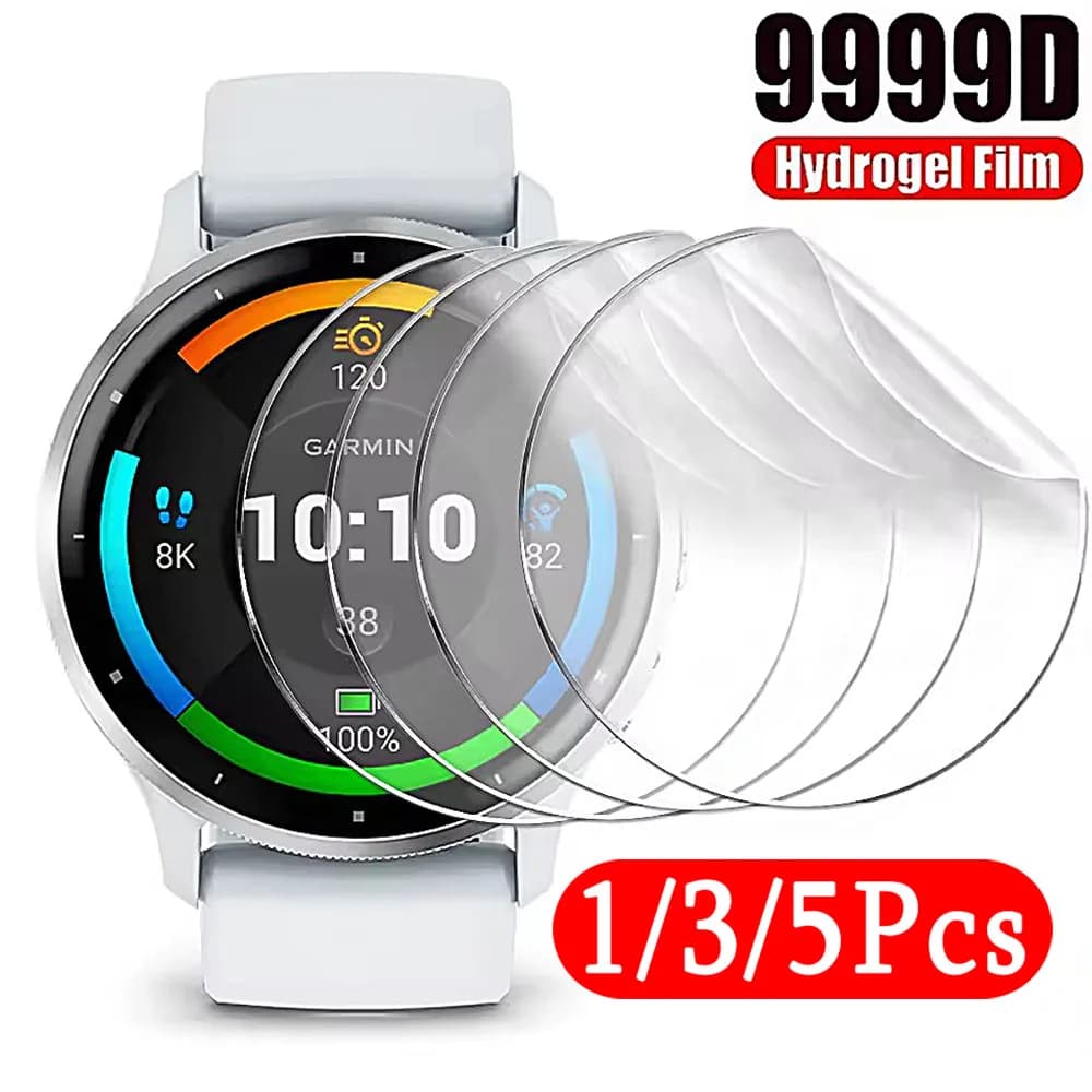 Pellicola idrogel per orologio da 1-5 pezzi per Garmin Venu 3 3s 2 2s Pellicola protettiva morbida in TPU per Garmin Vivoactive 4 4s 5