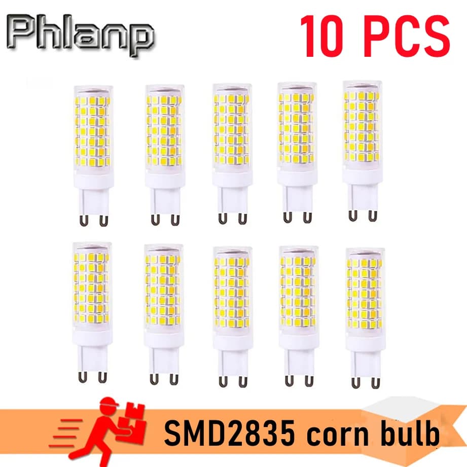 Lampada LED G9 più luminosa AC220V 3W 5W 7W Lampadina LED in ceramica SMD2835 Faretto bianco caldo/freddo sostituire la luce alogena Spedizione