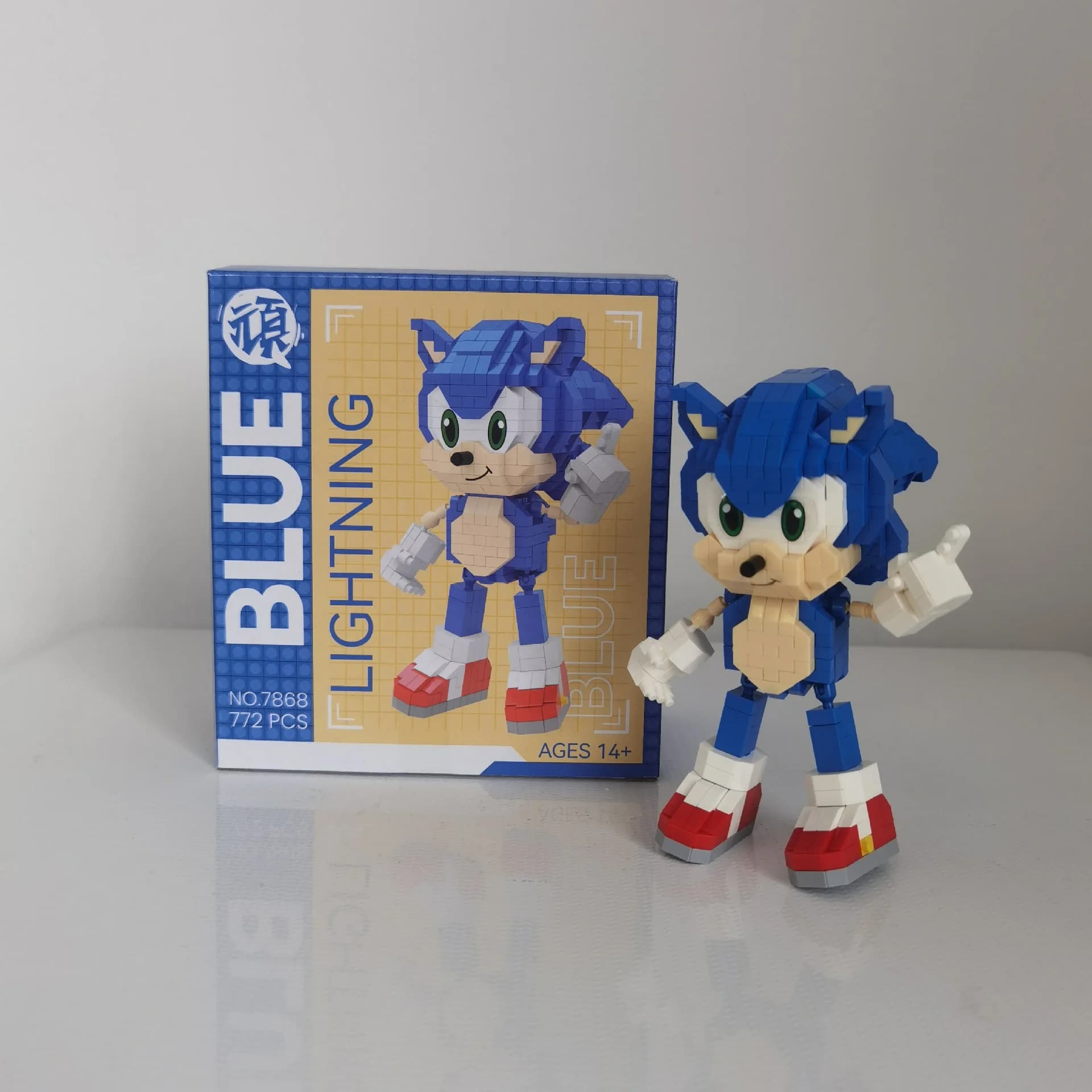 Anime Hedgehog Personaggio Building Blocks Giocattolo Gioco Cartoon Sonic Piccole particelle Puzzle Building Blocks Giocattolo Divertimento per bambini Regalo di compleanno
