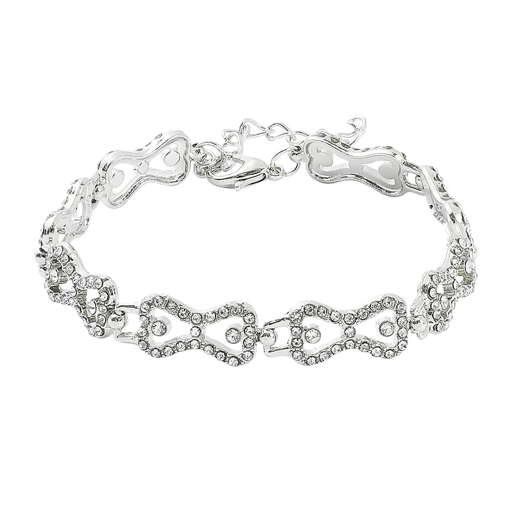 The Vampire Diaries Klaus Caroline Forbes Bracciale con strass Crystal Bow Shine Regalo per gioielli di moda Gril Spedizione gratuita