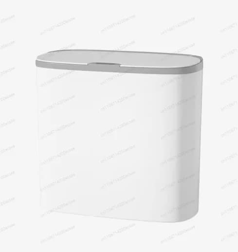 Cestino Intelligente con Sensore da 14L, Montaggio a Parete, Bidone Automatico Impermeabile, Contenitore Elettrico per Rifiuti, Cestino per Carta, Pattumiera Bianca Nuova