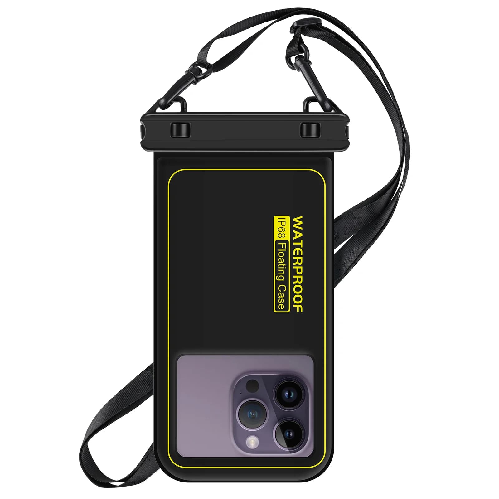 HAISSKY Borsa per telefono impermeabile per iPhone 16/15/14/13/12 pro Max/XR Custodia universale per nuoto a tracolla