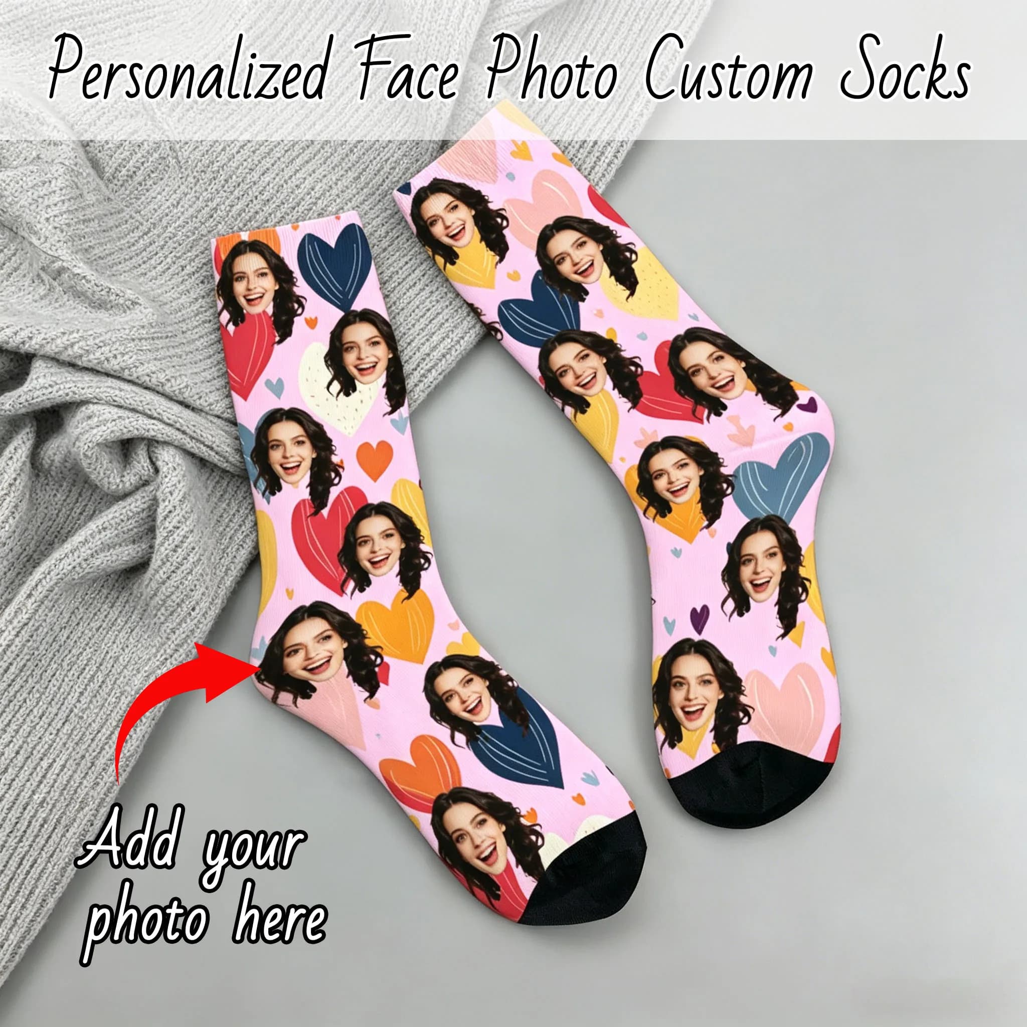 Custom avatar socks for men and women custom photo socks personalized picture socks photo socks personalized gifts