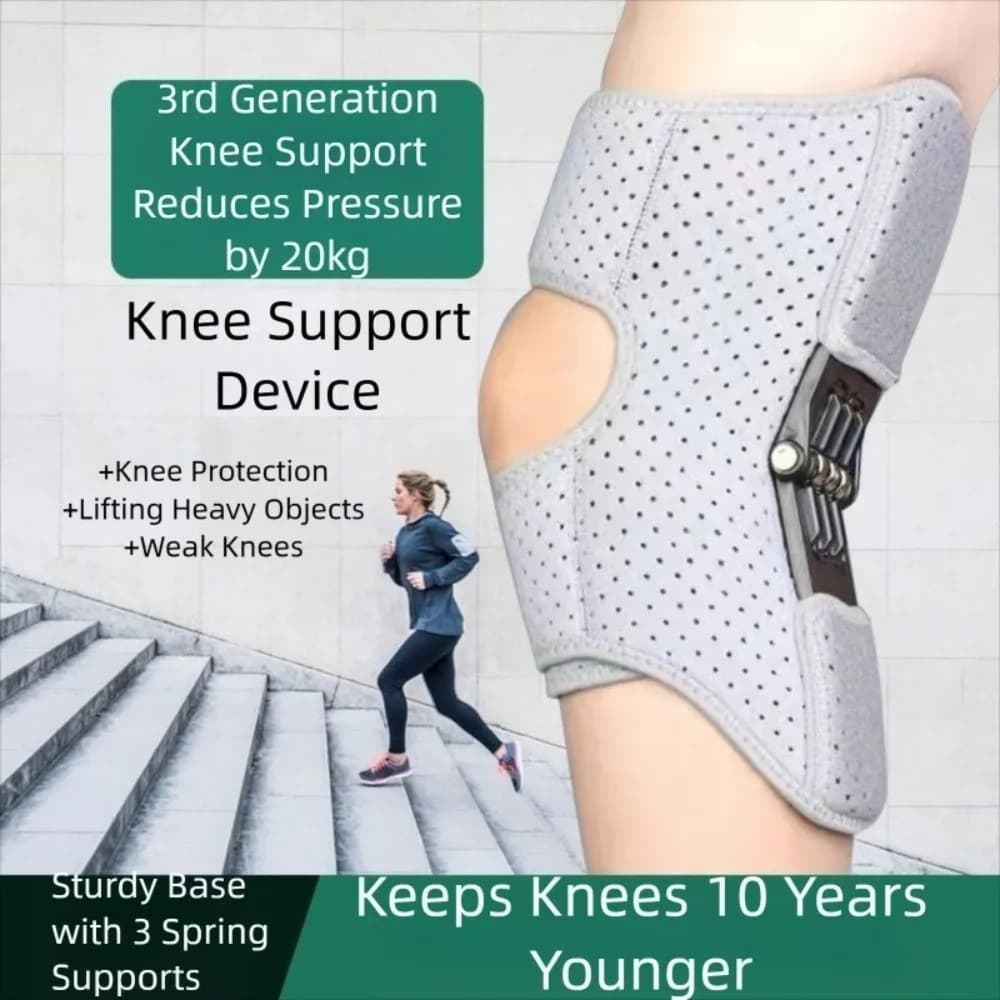2 pezzi supporto per ginocchio antiscivolo supporto per ginocchio regolabile supporto articolare ginocchiera stabilizzatore di forza a molla di rimbalzo traspirante