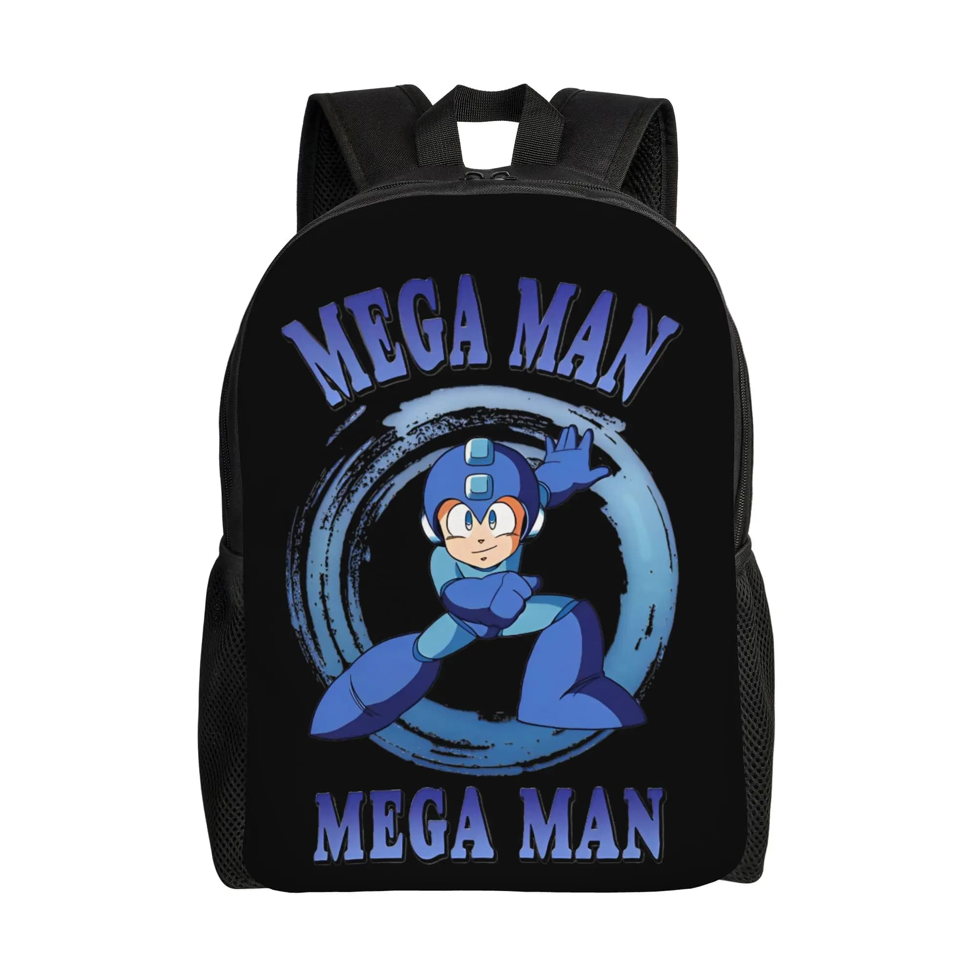 Megaman X Mega Blaster Cool Backpack Gift High School Work Daypack per uomo e donna, borsa a tracolla per laptop