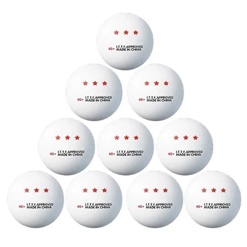 Pallina da ping pong sostitutiva da 10 pezzi pallina da ping pong Standard a 3 stelle per tavolo da ping pong Indoor/Outdoor