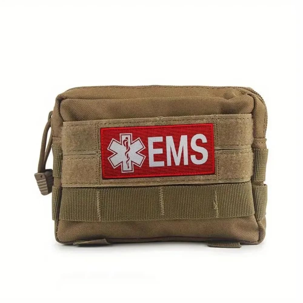 Gilet Tattico per Servizi Medici di Emergenza EMS con Patch Riflettente a Strappo Stella della Vita, Accessori per Zaino Outdoor