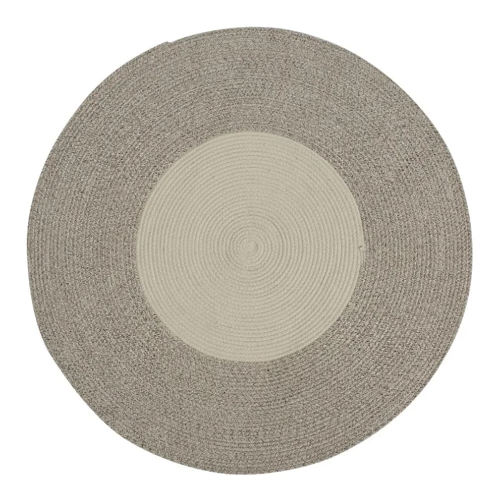 100% cotone ciniglia materiale morbido tappeto rotondo tessuto fatto a mano soggiorno camera da letto tappeto bambini giocano a casa decoratore tappeto