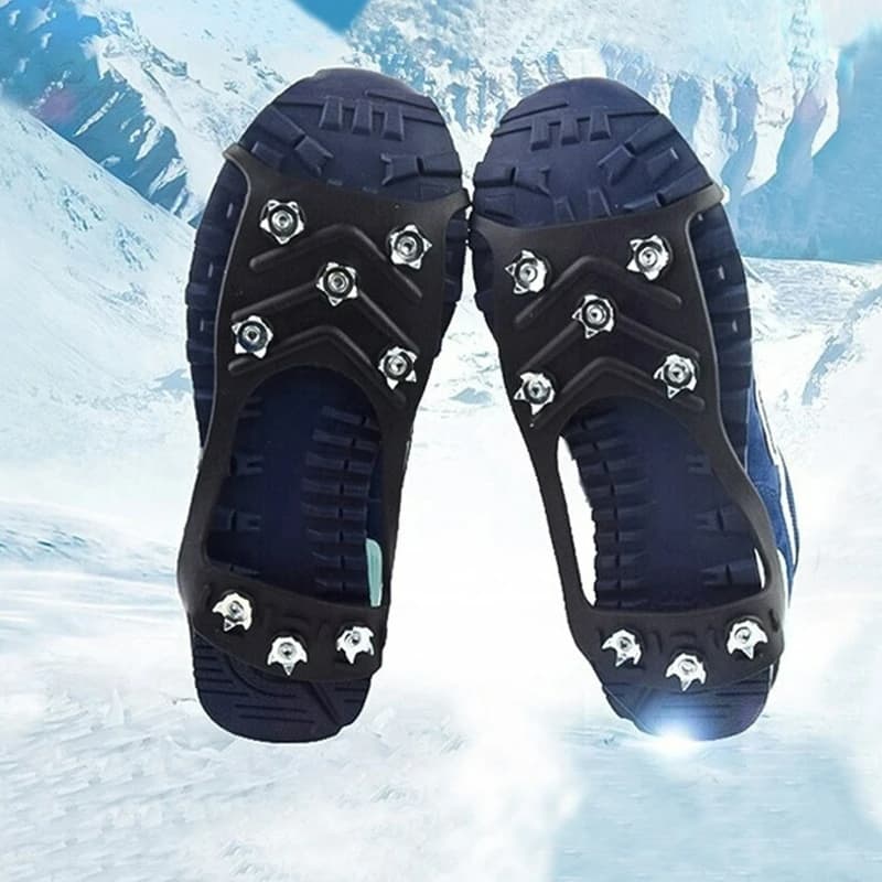 Copriscarpe Antiscivolo per Esterni per Alpinismo, Escursionismo, Stivali da Neve, Ramponi Invernali Resistenti all'Usura