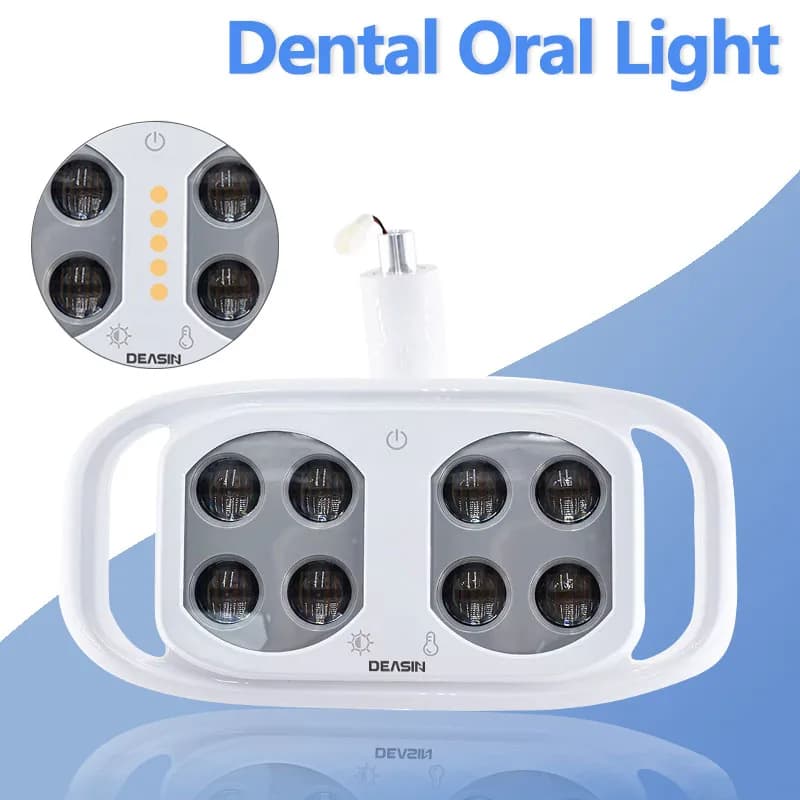 DEASIN Dental Light Oral 8Buld For Dental Operation Light Inductive Chair Inductive Head Infrared Hygiene Oral Teeth Whitening Tool