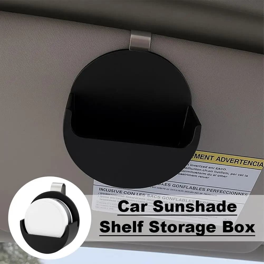 Support for mobile phone and car GPS with sun visor clip, ZYN storage organizer