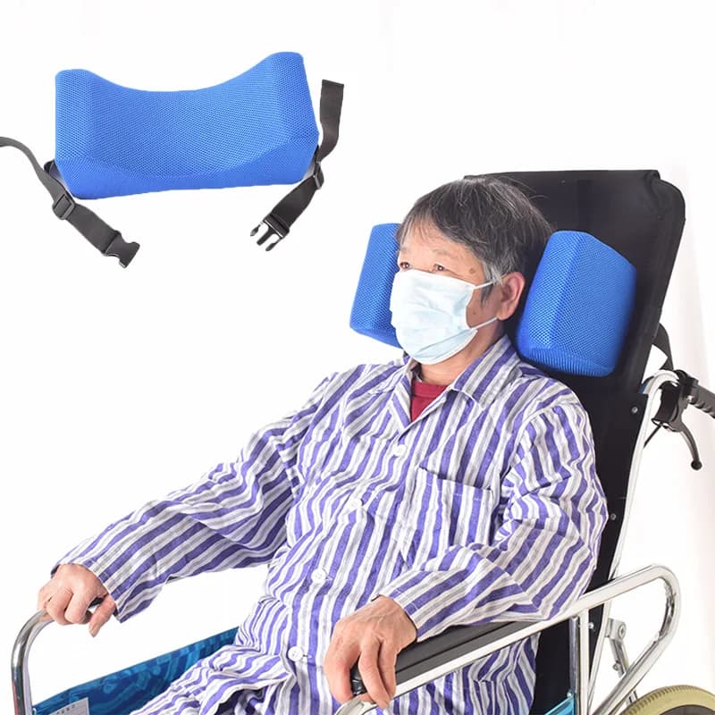 Cuscino per sedia a rotelle con schienale alto Poggiatesta piccolo Accessori per sedia a rotelle ad angolo regolabile Cuscino fisso traspirante in spugna morbida