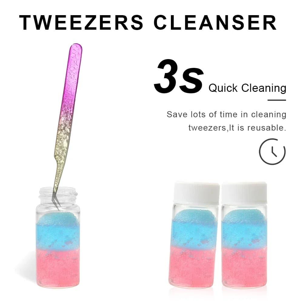Detergent for folding pins, cleaning tool with glue removal, liquid and sponge ball, cleaning glue