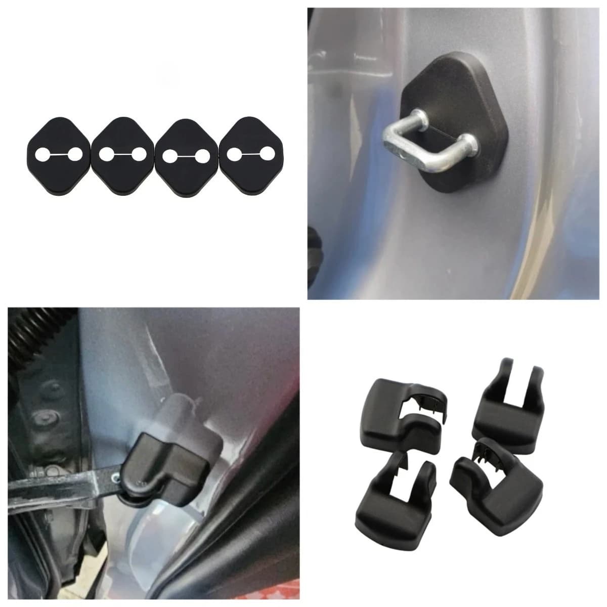 8 pz Auto Porta Serratura Copertura Fermaporta Protezione per Toyota Corolla Prius RAV4 Camry Reiz Venza Highlander Prado Sequoia