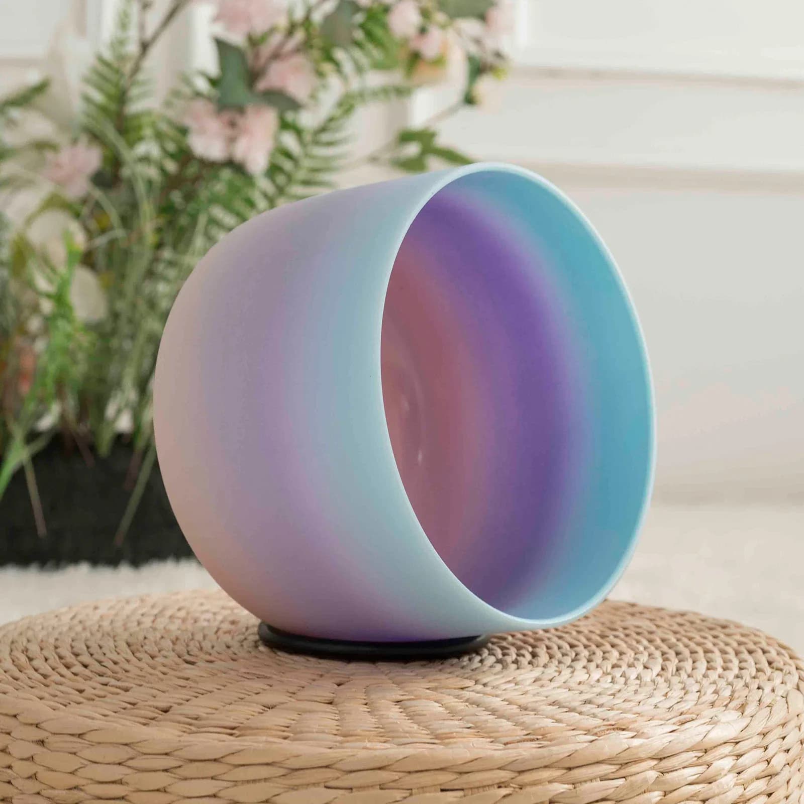 STAR LINKUP 8" Rainbow 440hz/432/528hz Crystal Singing Bowl Tibetan Sound Bowl Meditation Musical Instruments for Energy Healing