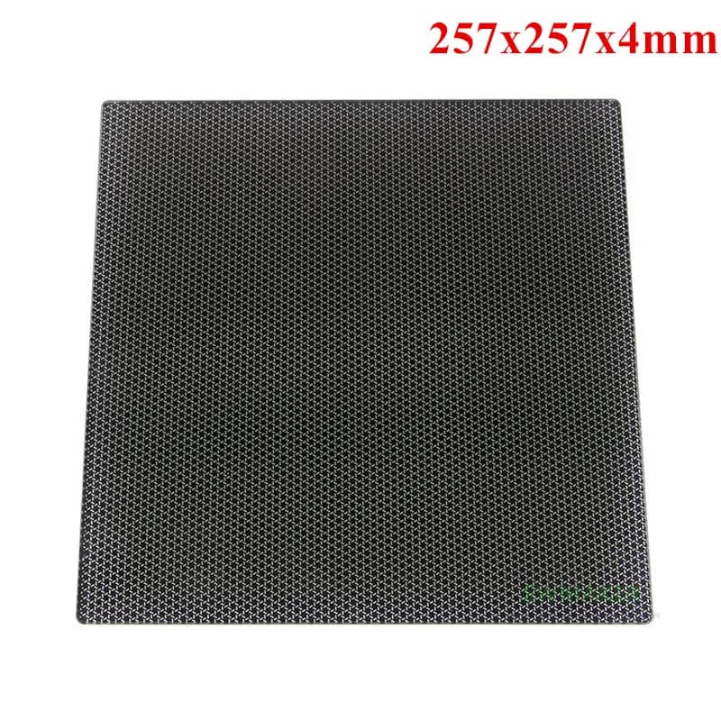 Bordo Anti-deformazione della piattaforma in vetro cristallo di carbonio quadrato 257x257x4mm per parti della stampante 3D Bambu Lab X1 P1P