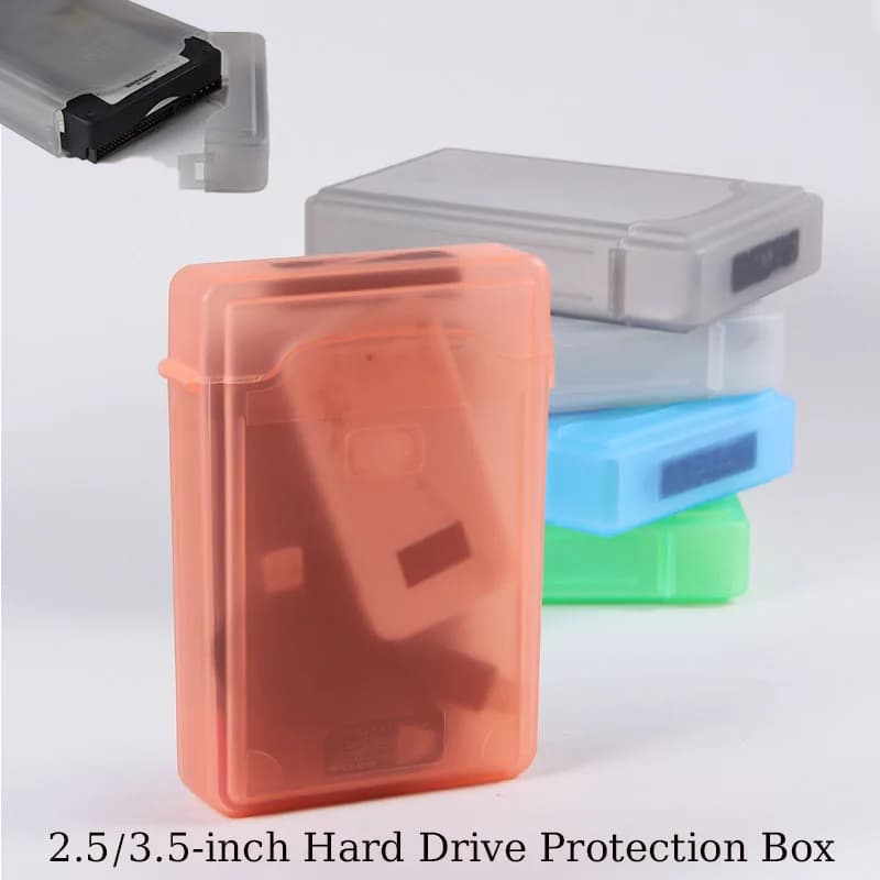 2.5 inch/3.5 inch Dust Proof Plastic Storage Box IDE SATA HDD Hard Drive Disk Storage Case External Hard Drive Disk Protector